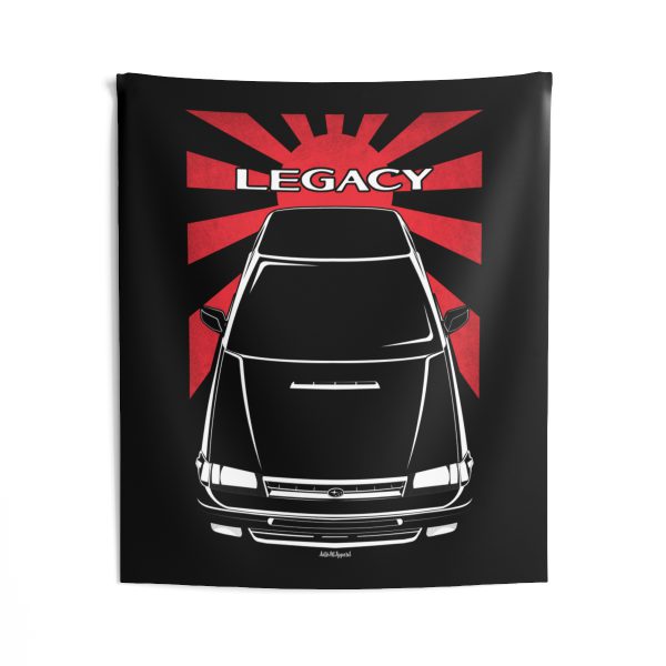 Subaru Legacy RS 1st gen 1990-1993 Tapestry - JDM Wall Art 50 x 60 inch by Auto Art Apparel