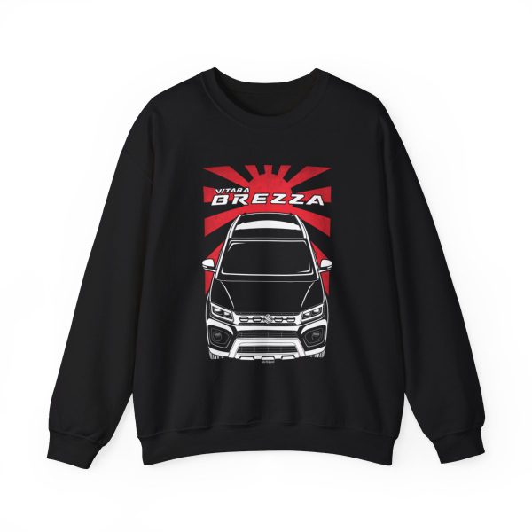 Suzuki Brezza 2021-2022 Sweatshirt - JDM Crewneck Black by Auto Art Apparel