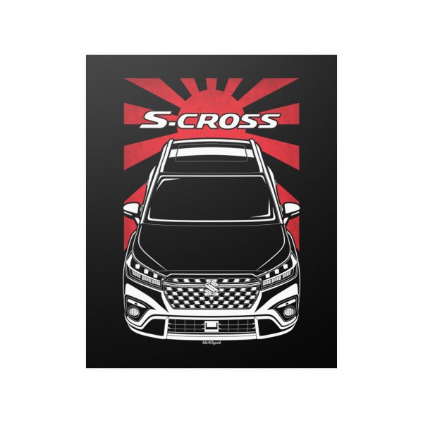 Suzuki S Cross 2022-2024 Poster - JDM Print 16 x 20 inch by Auto Art Apparel