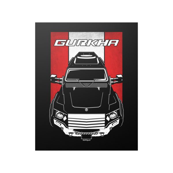 Terradyne Gurkha LAPV Poster - Canada Flag Print 16 x 20 inch by Auto Art Apparel