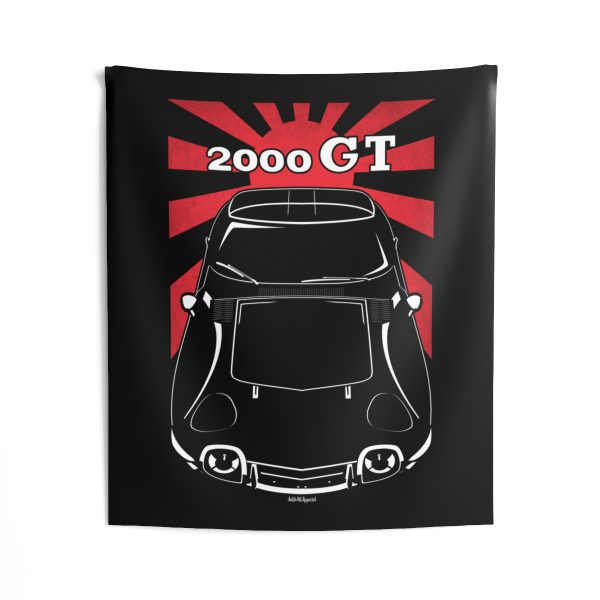 Toyota 2000GT 1967-1970 Tapestry - JDM Wall Art 50 x 60 inch by Auto Art Apparel