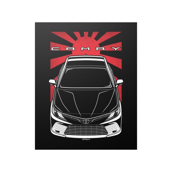 Toyota Camry Hybrid 2021-2024 Poster - JDM Print 16 x 20 inch by Auto Art Apparel