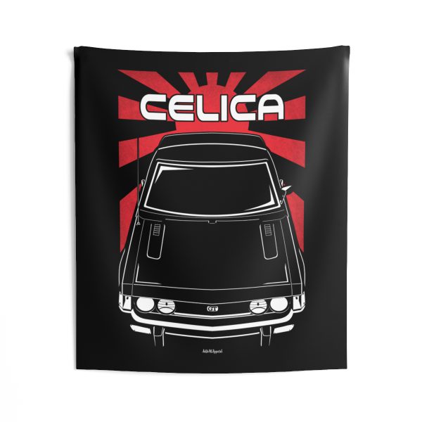 Toyota Celica GT 1st gen A20 A30 Tapestry - JDM Wall Art 50 x 60 inch by Auto Art Apparel