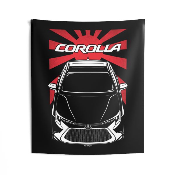 Toyota Corolla hybrid 2020-2022 Tapestry - JDM Wall Art 50 x 60 inch by Auto Art Apparel
