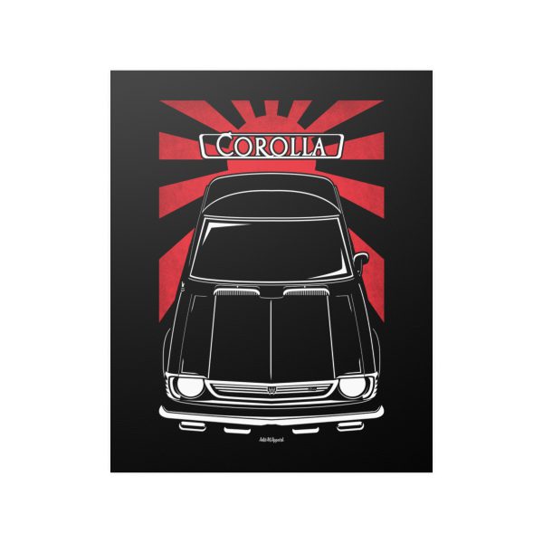 Toyota Corolla SR5 E20 1970-1974 Poster - JDM Print 16 x 20 inch by Auto Art Apparel