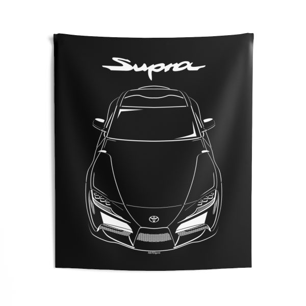 Toyota GR Supra 5th gen J29 Tapestry 50 x 60 inch by Auto Art Apparel