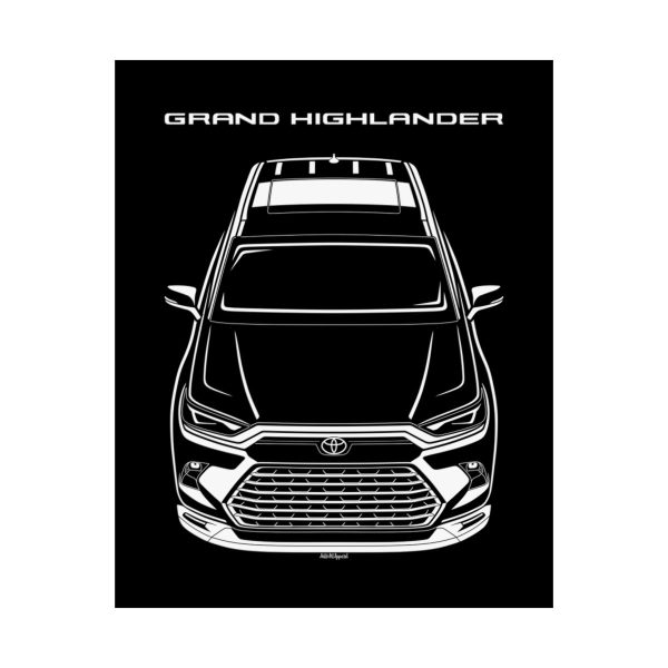 Toyota Grand Highlander 2024 Poster 16 x 20 inch by Auto Art Apparel