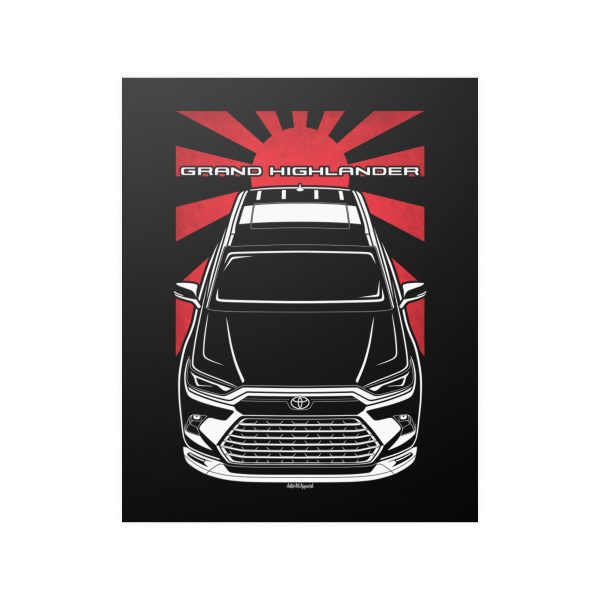 Toyota Grand Highlander 2024 Poster - JDM Print 16 x 20 inch by Auto Art Apparel