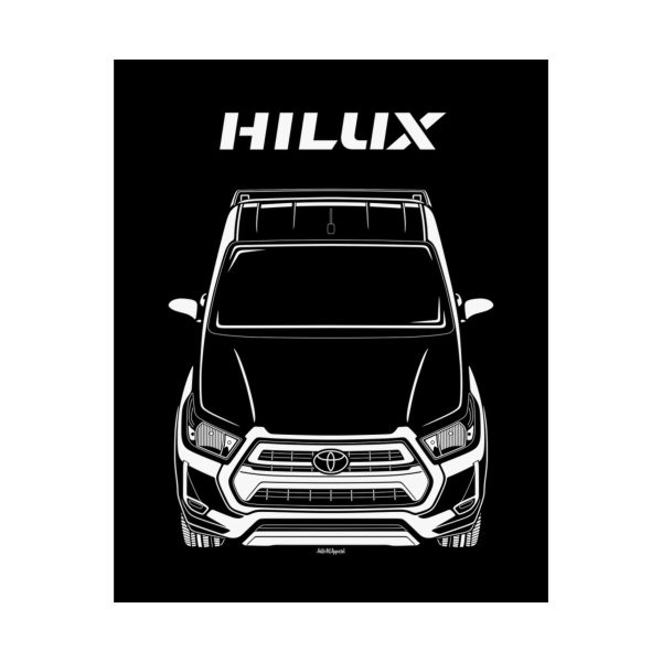 Toyota Hilux 2020-2024 Poster 16 x 20 inch by Auto Art Apparel