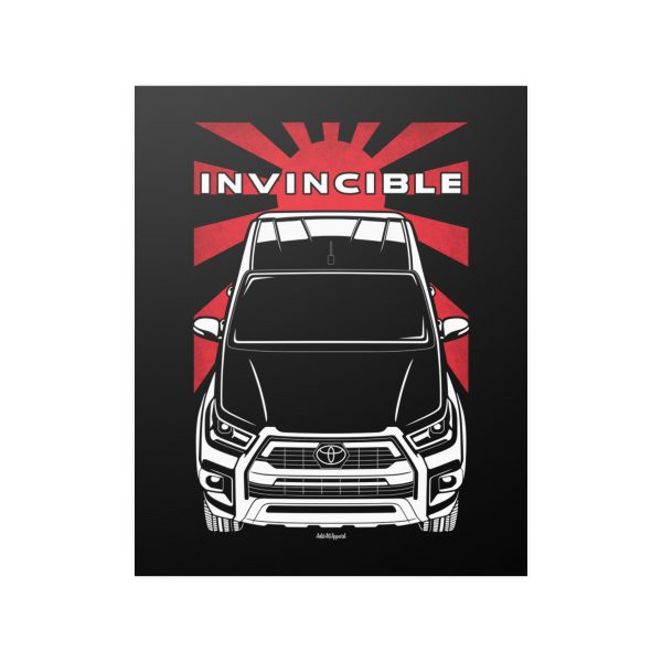 Toyota Hilux Invincible 2020-2024 Poster - JDM Print 16 x 20 inch by Auto Art Apparel