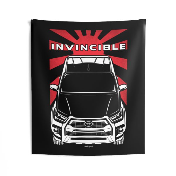Toyota Hilux Invincible 2020-2024 Tapestry - JDM Wall Art 50 x 60 inch by Auto Art Apparel