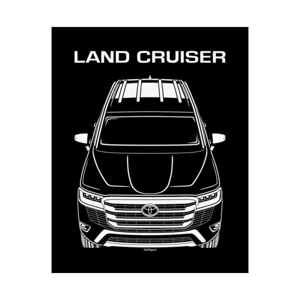 Toyota Land Cruiser GX 2022-2024 Poster 16 x 20 inch by Auto Art Apparel