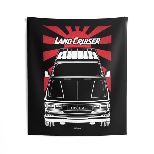 Toyota Land Cruiser J60 1988-1992 Tapestry - JDM Wall Art 50 x 60 inch by Auto Art Apparel
