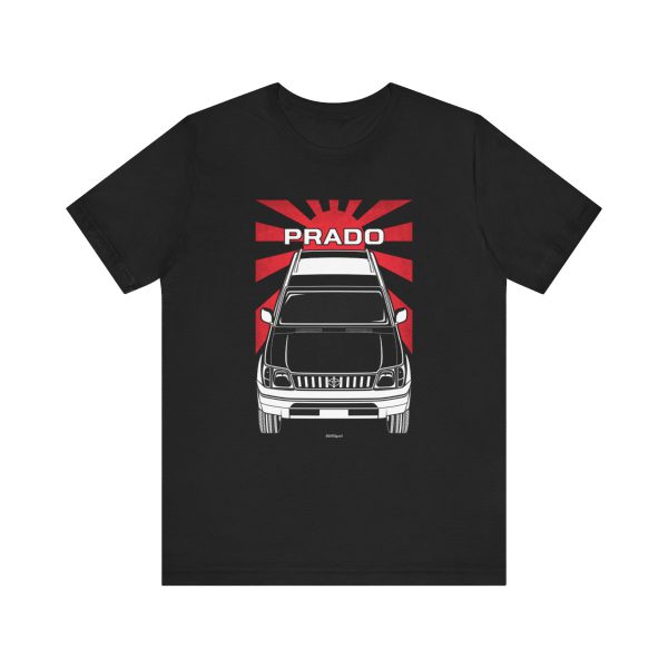 Toyota Land Cruiser Prado  J90 1996-1999 T-shirt - JDM Shirt Black by Auto Art Apparel