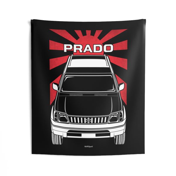 Toyota Land Cruiser Prado  J90 1996-1999 Tapestry - JDM Wall Art 50 x 60 inch by Auto Art Apparel