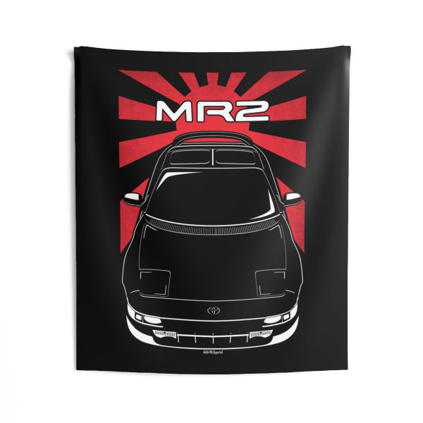 Toyota MR2 GT 2nd gen W20 Tapestry - JDM Wall Art 50 x 60 inch by Auto Art Apparel