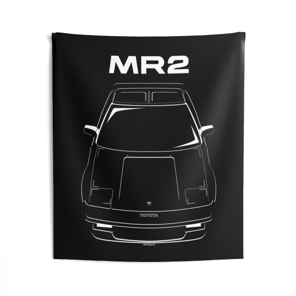 Toyota MR2 SC 1st gen W10 Tapestry 50 x 60 inch by Auto Art Apparel