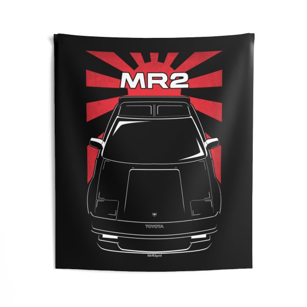 Toyota MR2 SC 1st gen W10 Tapestry - JDM Wall Art 50 x 60 inch by Auto Art Apparel