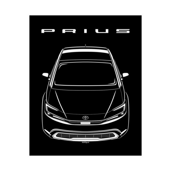 Toyota Prius 2023-2024 Poster 16 x 20 inch by Auto Art Apparel