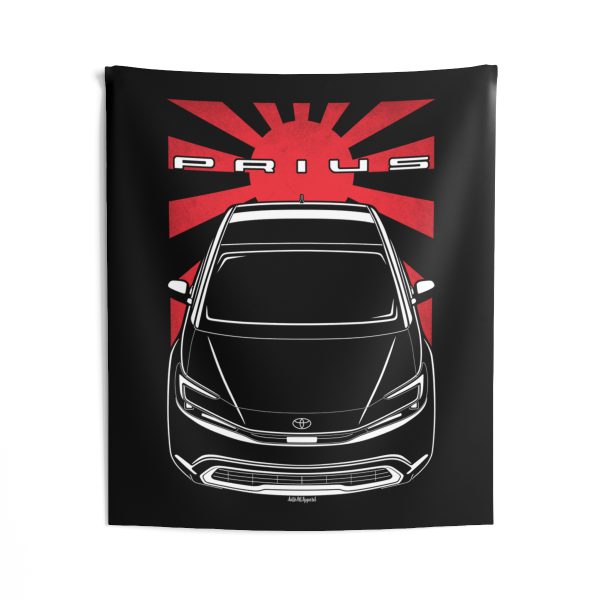 Toyota Prius 2023-2024 Tapestry - JDM Wall Art 50 x 60 inch by Auto Art Apparel