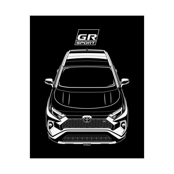 Toyota RAV4 GR Sport 2023-2024 Poster 16 x 20 inch by Auto Art Apparel