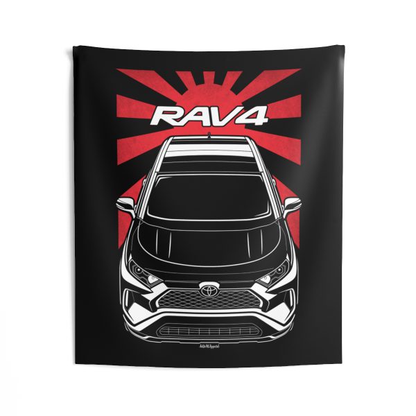 Toyota RAV4 Prime 2021-2024 Tapestry - JDM Wall Art 50 x 60 inch by Auto Art Apparel