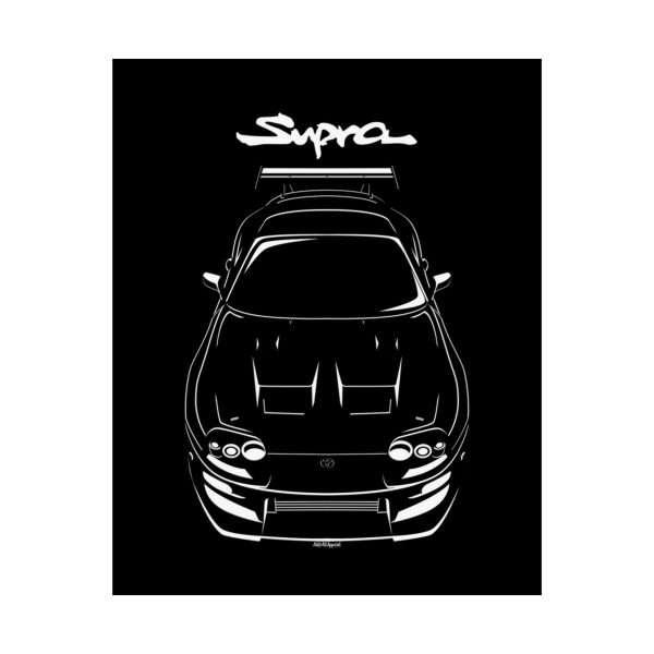 Toyota Supra 4th gen A80 Mk4 2JZ Body Kit 1993-1998 Poster 16 x 20 inch by Auto Art Apparel