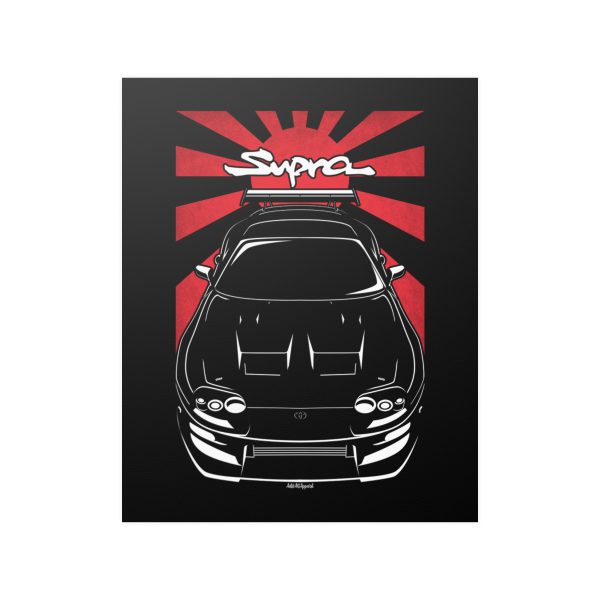 Toyota Supra 4th gen A80 Mk4 2JZ Body Kit 1993-1998 Poster - JDM Print 16 x 20 inch by Auto Art Apparel