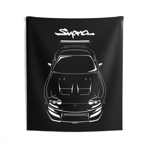 Toyota Supra 4th gen A80 Mk4 2JZ Body Kit 1993-1998 Tapestry 50 x 60 inch by Auto Art Apparel