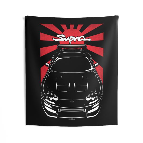 Toyota Supra 4th gen A80 Mk4 2JZ Body Kit 1993-1998 Tapestry - JDM Wall Art 50 x 60 inch by Auto Art Apparel
