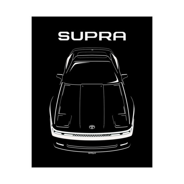 Toyota Supra GT MK3 3rd gen 1JZ Wide Body Kit Poster 16 x 20 inch by Auto Art Apparel