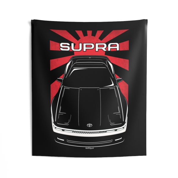 Toyota Supra GT MK3 3rd gen 1JZ Wide Body Kit Tapestry - JDM Wall Art 50 x 60 inch by Auto Art Apparel