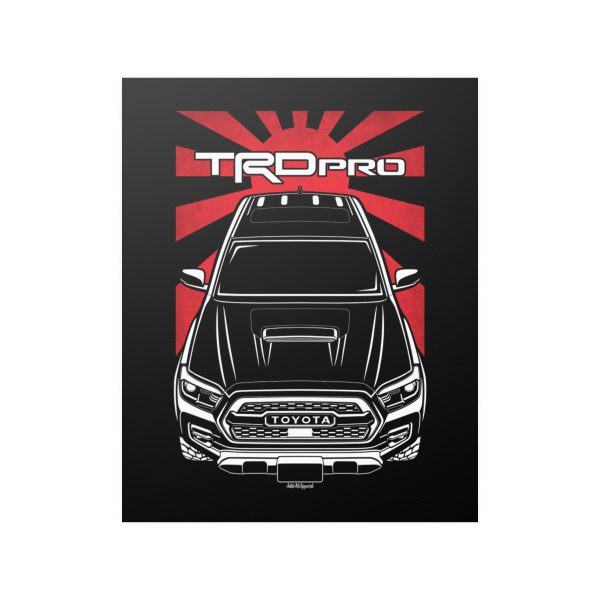 Toyota Tacoma TRD PRO 2017-2019 Poster - JDM Print 16 x 20 inch by Auto Art Apparel