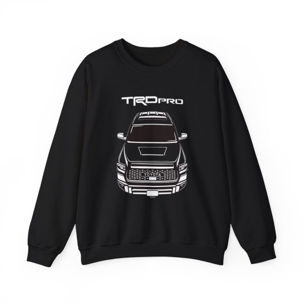 Toyota Tundra TRD PRO 2019-2021 Crewneck Sweatshirt Black by Auto Art Apparel
