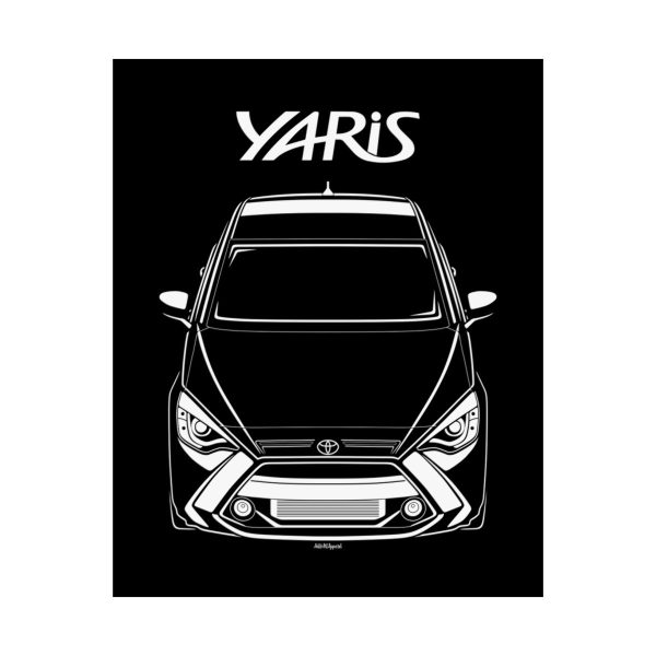 Toyota Yaris 2016-2020 Poster 16 x 20 inch by Auto Art Apparel