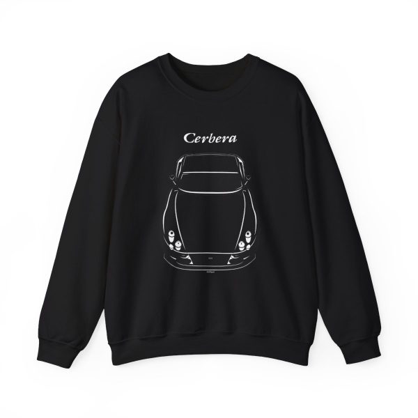 TVR Cerbera Crewneck Sweatshirt Black by Auto Art Apparel