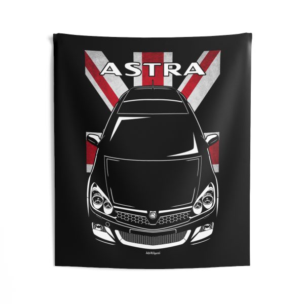 Vauxhall Astra VXR 2006-2009 Tapestry - UK Flag Wall Art 50 x 60 inch by Auto Art Apparel