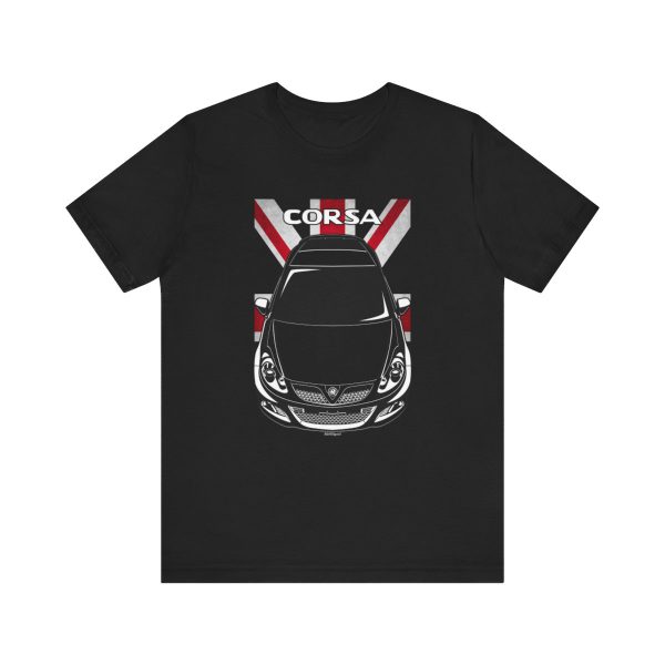 Vauxhall Corsa VXR 2007-2014 T-shirt - UK Flag Shirt by Auto Art Apparel