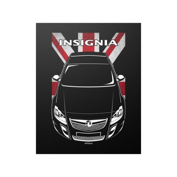 Vauxhall Insignia VXR MK1 Poster - UK Flag Print 16 x 20 inch by Auto Art Apparel