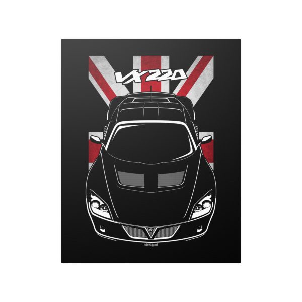 Vauxhall VX220 Turbo Poster - UK Flag Print 16 x 20 inch by Auto Art Apparel