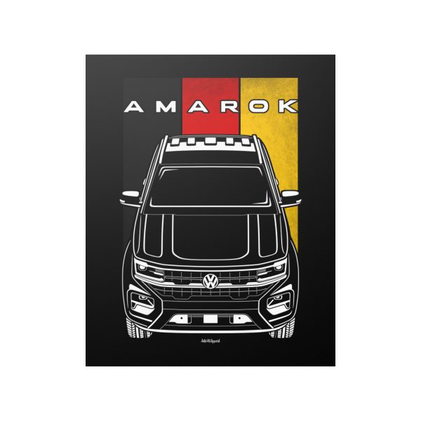 Volkswagen Amarok 2023-2024 Poster - Germany Flag Print 16 x 20 inch by Auto Art Apparel
