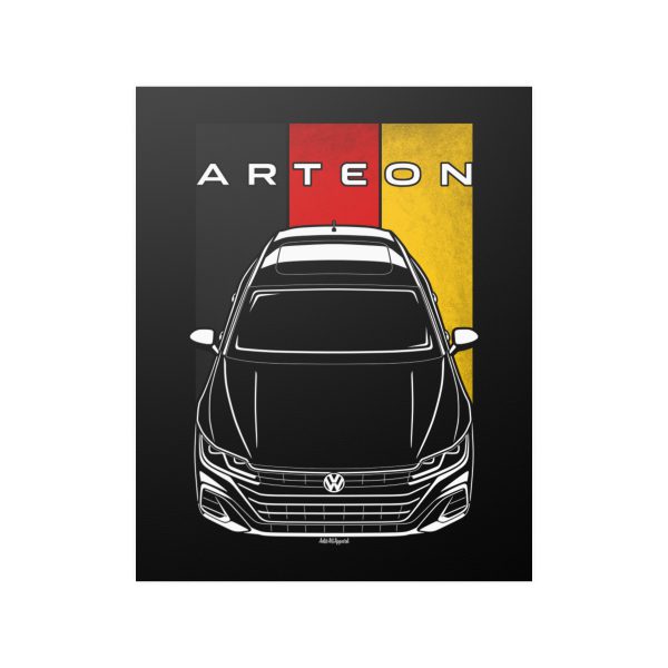 Volkswagen Arteon Shooting Brake 2021-2024 Poster - Germany Flag Print 16 x 20 inch by Auto Art Apparel