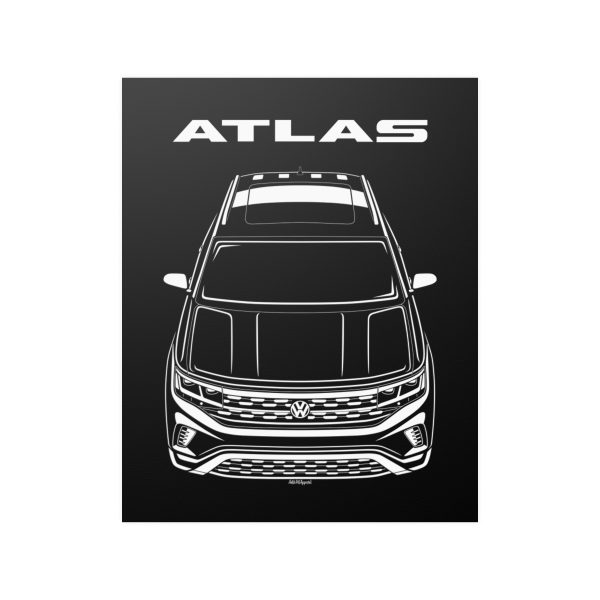 Volkswagen Atlas 2021-2023 Poster 16 x 20 inch by Auto Art Apparel
