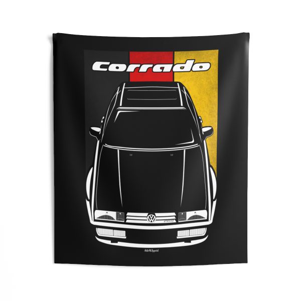 Volkswagen Corrado VR6 Tapestry - Germany Flag Wall Art 50 x 60 inch by Auto Art Apparel