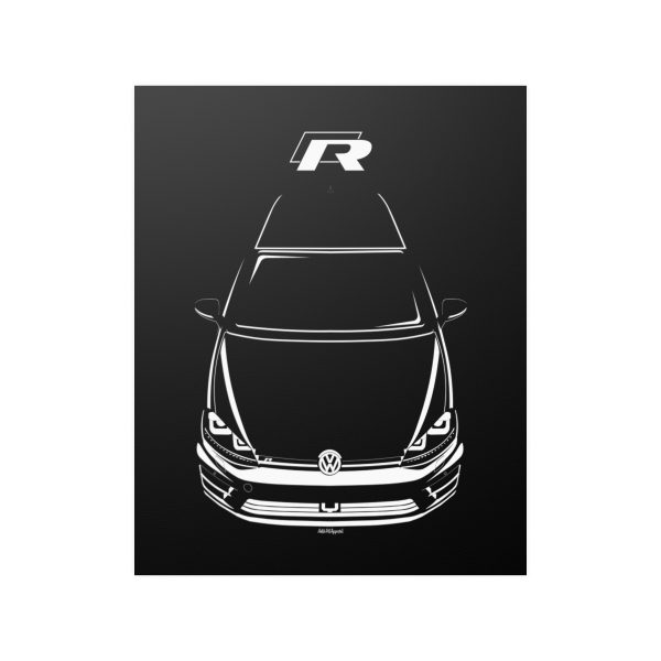 Volkswagen Golf R MK7 2015-2017 Poster 16 x 20 inch by Auto Art Apparel