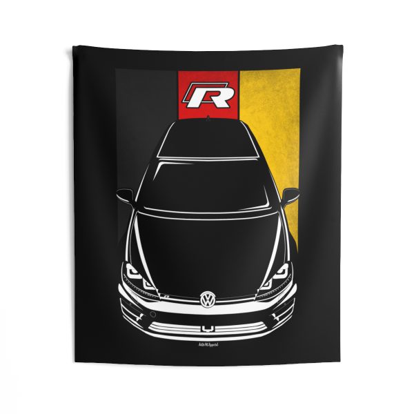 Volkswagen Golf R MK7 2015-2017 Tapestry - Germany Flag Wall Art 50 x 60 inch by Auto Art Apparel