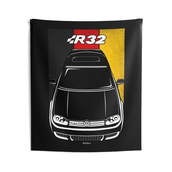 Volkswagen Golf R32 MK5 Tapestry - Germany Flag Wall Art 50 x 60 inch by Auto Art Apparel