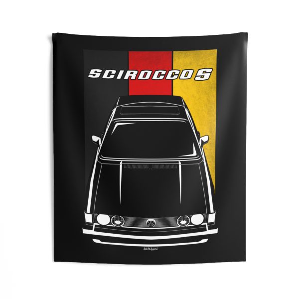 Volkswagen Scirocco S 1974-1981 Tapestry - Germany Flag Wall Art 50 x 60 inch by Auto Art Apparel