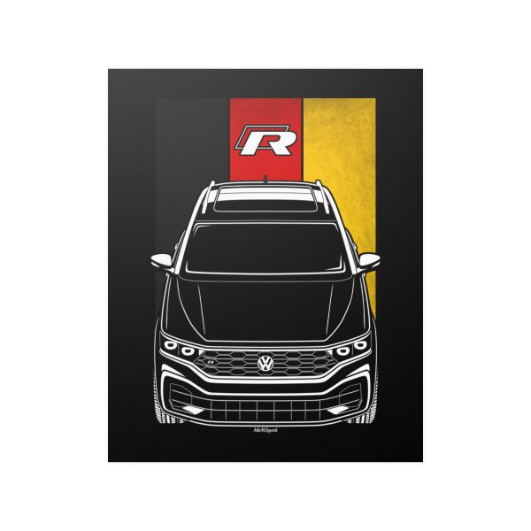 Volkswagen T Roc R Poster - Germany Flag Print 16 x 20 inch by Auto Art Apparel