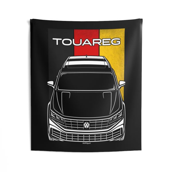 Volkswagen Touareg 2024 Tapestry - Germany Flag Wall Art 50 x 60 inch by Auto Art Apparel